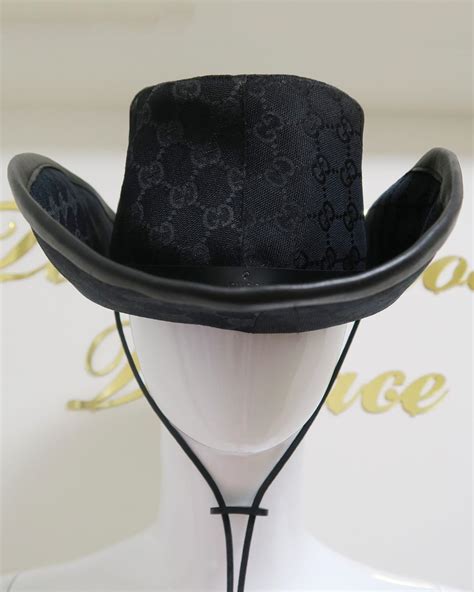 are there gucci cowboy hats|Gucci hat men black.